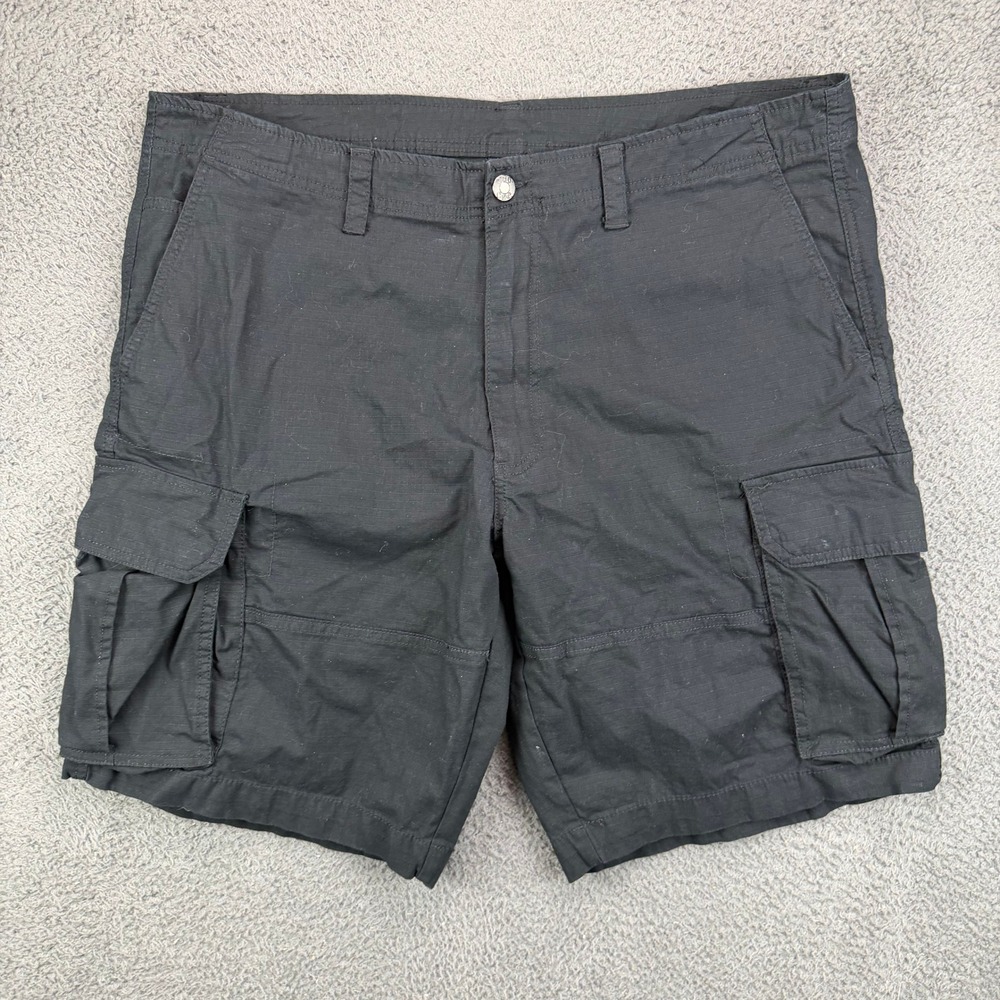 CSG Mens Black Ripstop Cargo Shorts Size 42 Utility Tactical Outdoor Summer